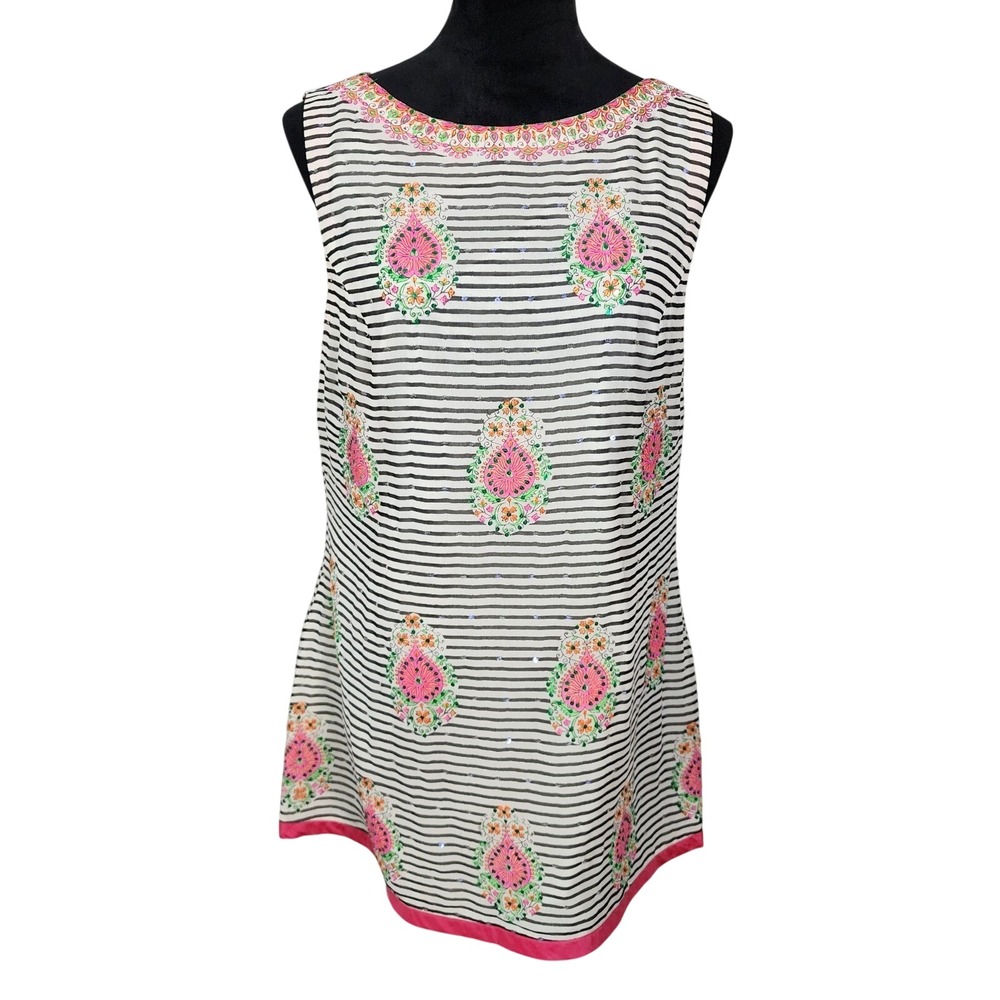 INDIAN by Manish Arora Size XL Indo-Western Loud Luxury Kitsch Shift Dress 2008